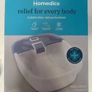 Homedics Bubble Bliss Deluxe Foot Spa - New / Sealed